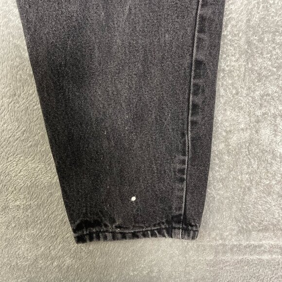 Vtg Levi's 922 Tapered Fit Leg 22 Short Black Orange Tab Jeans Baggy‎ Outdoorsy - Picture 4 of 16